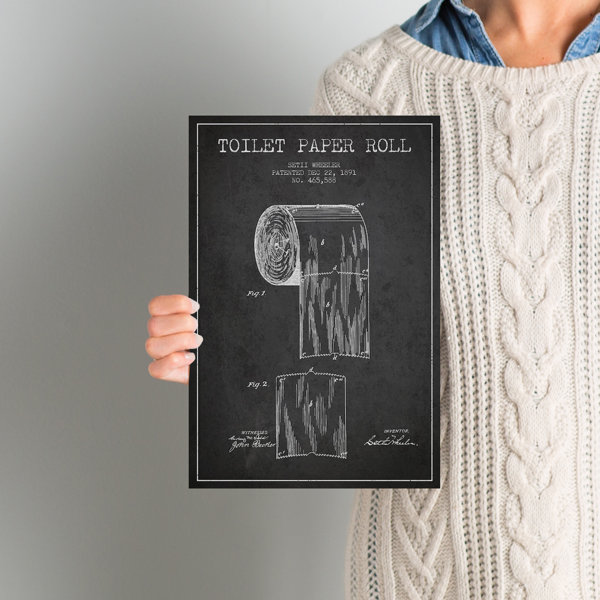 Toiletpaperblueprintart Wayfair